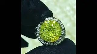Loupe clean 💚 Natural Lemon Quartz - Custom cut 💚 harga 2jt 📱087885856416
