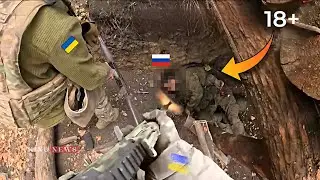 Gopro Battle❗Ukrainian Brigade DESTROYS Three Russian Soldiers Hiding in Donetsk
