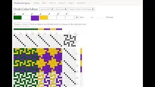 Handweaving.net Draft Color Editor