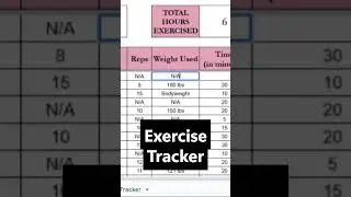 Exercise Tracker Google Sheets Fitness Tracking Excel Spreadsheet Running Log Walking Journal