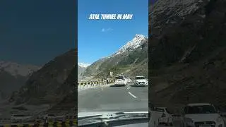Atal tunnel view in May 2025! #ataltunnel #manali #travel #mountains #shortsfeed #viral