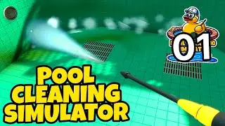 Pool Cleaning is so Satisfying (Urdu/Hindi) | Pool Cleaning Simulator (Part 1)