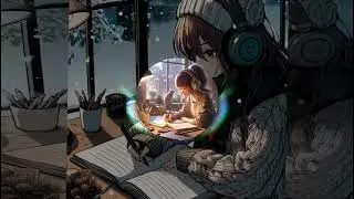 Cozy Study Vibes 📚 | Girl Studying at Desk with Cat 🐱 | Study with Me 🎧