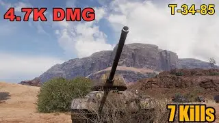 T-34-85 - 4.7K Damage - 7 Kills - Map: El Halluf - Player: Habicht0815 - Server: EU | World of Tanks