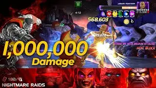 Colossus handling Jabari Panther in Nightmare Raids +1.0 million damage sp2 mcoc