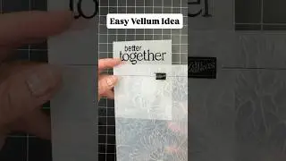 How To Make a Beautiful Vellum Card in Minutes!
