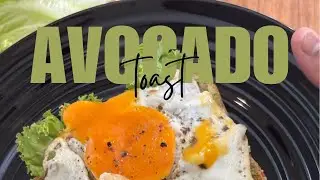 🍳🥑 Egg & Avocado Toast | High Protein Breakfast Recipe #avocadotoast #easyrecipe #quickrecipe #bite 