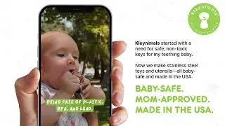 Kleynimals Baby Keys | Safe, Non-Toxic, Made in the USA