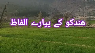 Hindko k khubsurat words