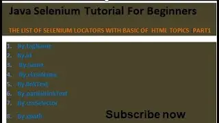 Locators In Selenium Part I[To understand  HTML source code and types of locators In Selenium]