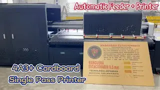 RobotJet Epson 4A3+ Corrugated Cardboard Printing Machine: 1312MM Single Pass Digital Printer!