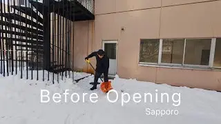 Starting a Snowy Morning at My Small Salon in Sapporo