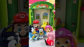BUS SATISFYING WITH SET TOYS ASMR VIDEO ASMR RELAXING MOMMY PIG SUZIE GEORGE FLORATA #shortsvideo