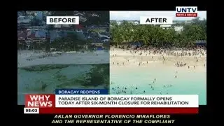 Boracay island formally opens