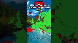 Trying to get subscribers from every country in Europe part 3 #europe #mapping #map #subscribers