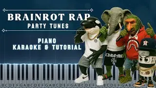 Brainrot Rap | Karaoke Piano | Piano Tutorial