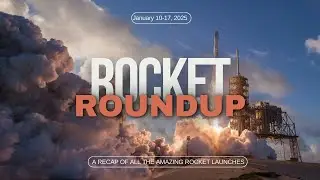 Rocket Roundup! A Look at All the Rocket Launches From January 10 -17 #SpaceX #blueorigin #space
