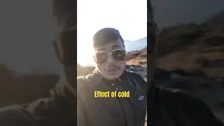 Effect of cold weather #funny #ytshorts #shorts #trekking #cold