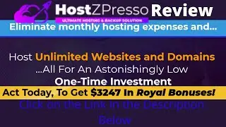 Hostzpresso Review 👷 WATCH AND GET MY $3247 Hostzpresso BONUSES