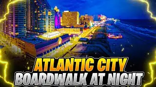 Atlantic City Boardwalk at night