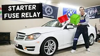 MERCEDES W204 Engine Starter Fuse Relay Location Replacement C250 C300 C180 C200 C220 C280 C320 C350