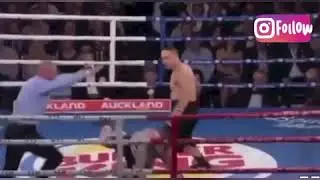 Awkward Boxer Celebration gone wrong احراج ملاكم بعد الاحتفال
