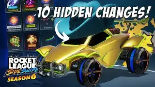 10 hidden changes in Season 6! | Rocket League Sideswipe