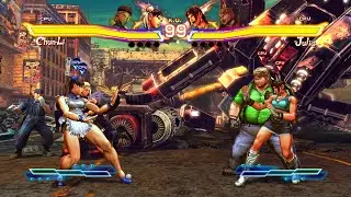 Чун-Ли и Кэмми против Джулии и Боба в Street Fighter X Tekken!