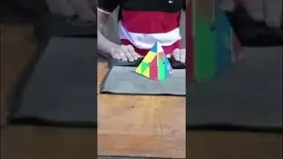3.82 pyraminx single 🔥! comment your time.