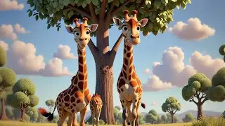 Joey Giraffe Reaches Tall | Animal Song for Kids | Nursery Rhymes and Preschool Learning