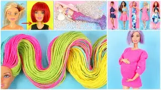 BARBIE HAIRDRESSER, CLOTHES, MINIATURES and MERMAID TRANSFORMATION - PINK BLUE BEST OF 2020 1