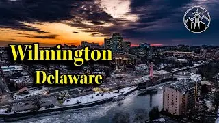 Wilmington Delaware at Dusk | Breathtaking Aerial Sunset