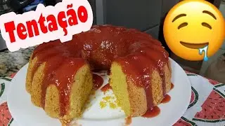 Bolo De Fub&aacute; Com Coco e Goiabada SEM TRIGO, SEM LEITE E SEM LACTOSE/Del&iacute;cias da Cl&aacute;udinha