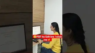 PDF Edit kre 1click me #computer #excel #viral #msword #reels#shortvideo #ytshorts #pdf#computertips