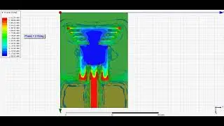 Compact 5G Broadband Antenna for Sub-6 GHz Wireless Applications _ animated top view _ ansys hfss