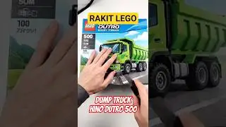 Truk Hino 500 Dump Truck Lego Hijau! 🚛 #LegoHino #Truk #Shorts
