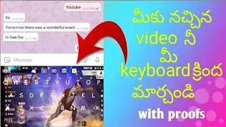 how to change keyboard theme in telugu /using video /change keyboard background