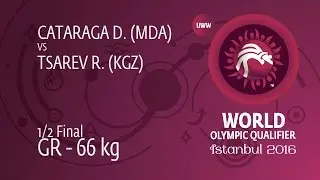1/2 GR - 66 kg: R. TSAREV (KGZ) df. D. CATARAGA (MDA) by TF, 10-0