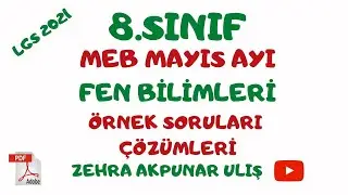 MEB Mayıs Ayı Fen Bilimleri Örnek Sorular Çözümü/ LGS 2021