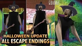 Granny Official Halloween Update 1.8.6 - All Escape Endings