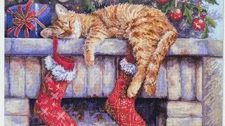 Stitch with me 23 Santa‘s Helper #crossstitch #merejka 