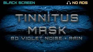 Stop the Ringing Instantly 🛑 Tinnitus Masker 8D Violet Noise 10 Hours Black Screen