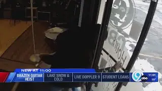 Bold guitar theft caught on camera
