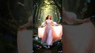 Beautiful princess 🌸✨Lost in the magic of the jungle 🌿👑#NatureMagic#PrincessVibes#RoyalLook#shorts