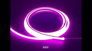 10x10mm Triple-side lighting Vertical Bending RGB LED Neon Flex Light