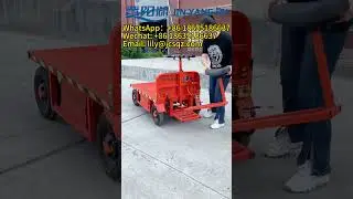 Электрический бортовой грузовик Четырехколесная тележка с платформой #platbedtrucking