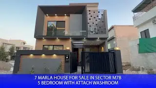 7 Marla Modern House  For Sale Located  In sector M7B Lake City Lahore