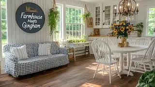 Farmhouse Meets Gingham | Bold Color Vintage DIY Hacks for a Timeless Look