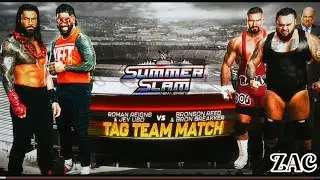 Roman Reigns & Jey Uso vs The Vision Summer Slam 2025 Highlights 