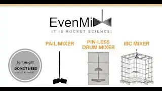 Even Mix&trade; pail mixers are the only mixed-flow blade for 5 and 10 gallon pails